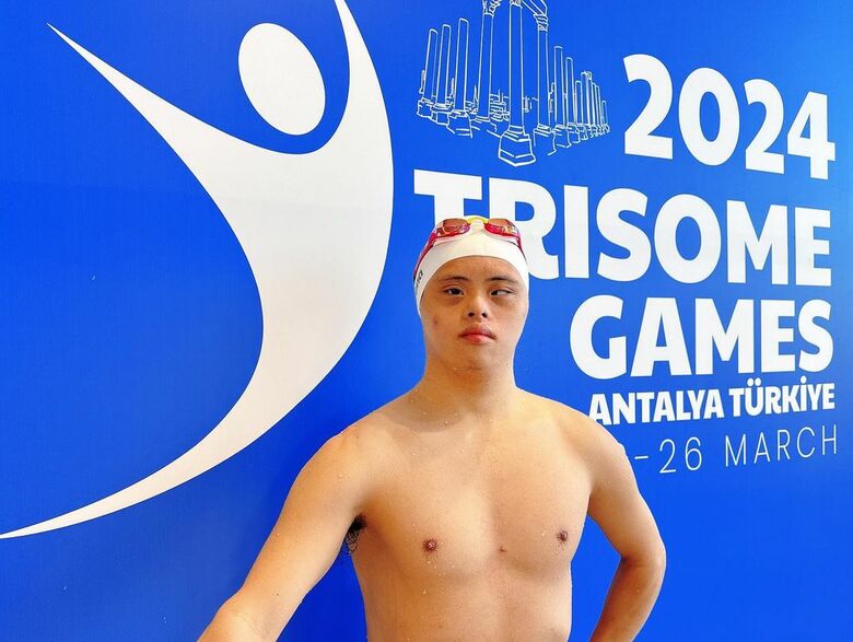 世界ダウン症水泳選手権トルコ大会で銅メダルを獲得！（本人のInstagramより）