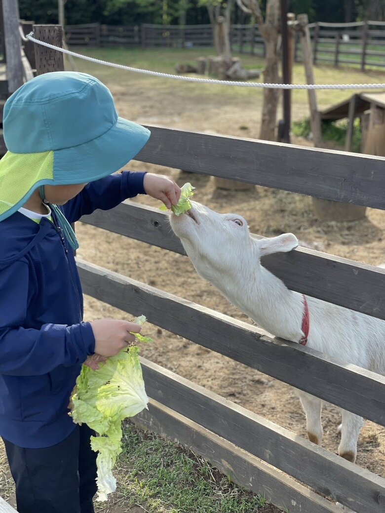 息子に自然と触れ合う大切さを伝える