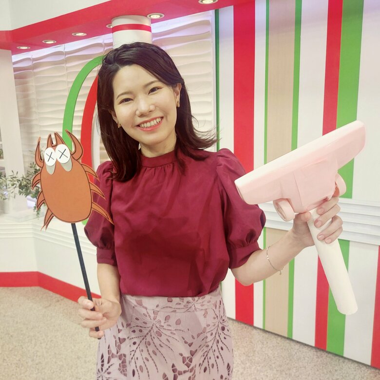 番組で使うアイテムはすべて佐藤さんの手作り！