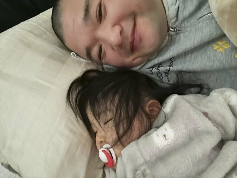 長女とお昼寝。至福のひととき