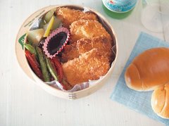 鶏胸のフライ弁当レシピ