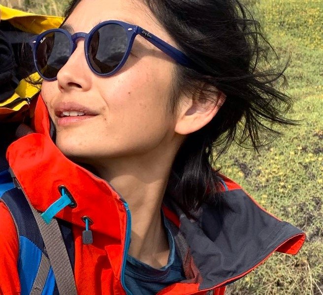 登山中の小島さん