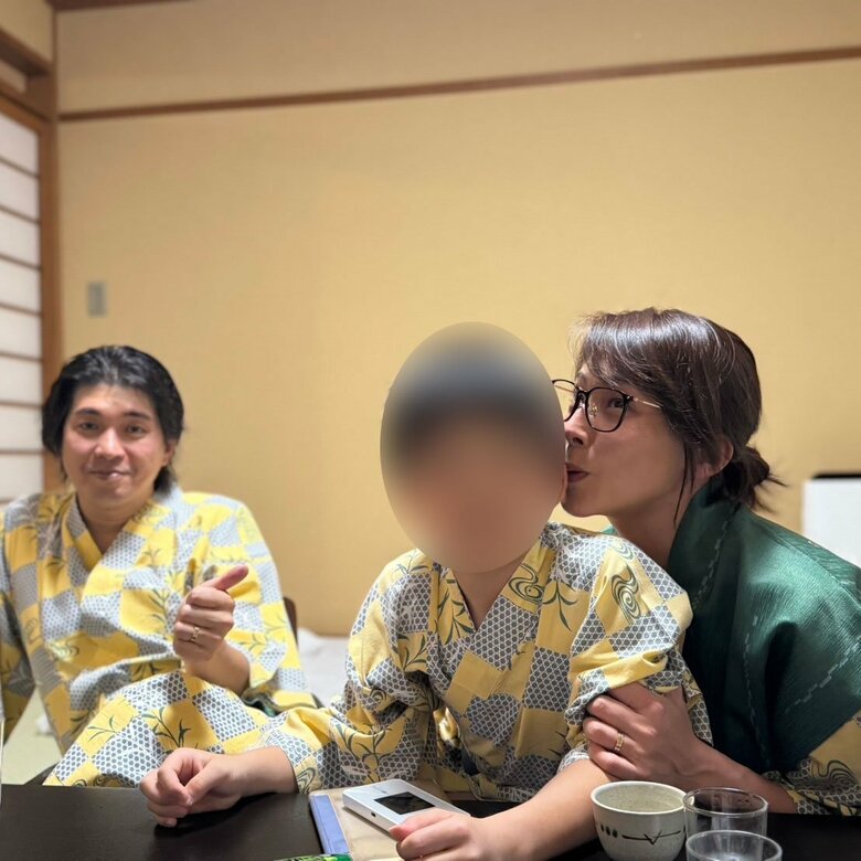 家族で温泉旅行に行ったとき