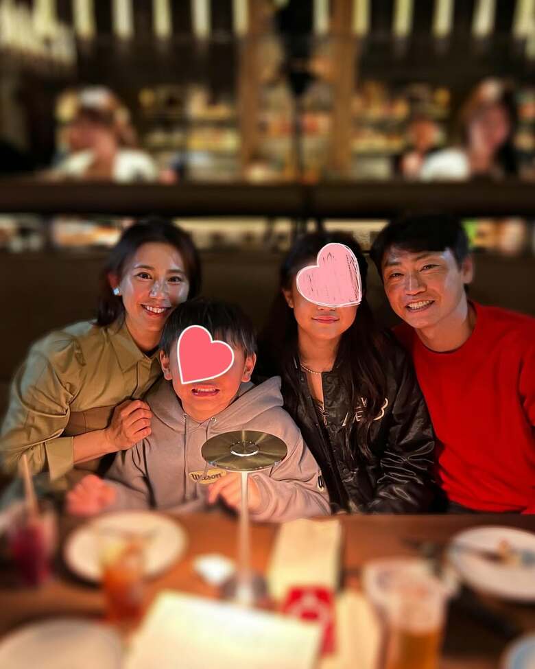 結婚10周年を家族でお祝い