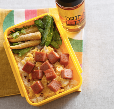 ミート&エッグ弁当レシピ