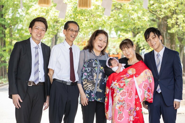 両家そろってお宮参り