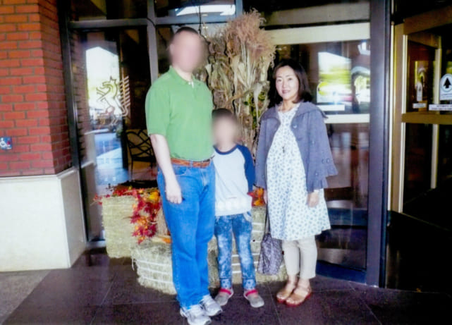 元夫、長男と一緒にアメリカでで暮らしていたころのKeiさん
