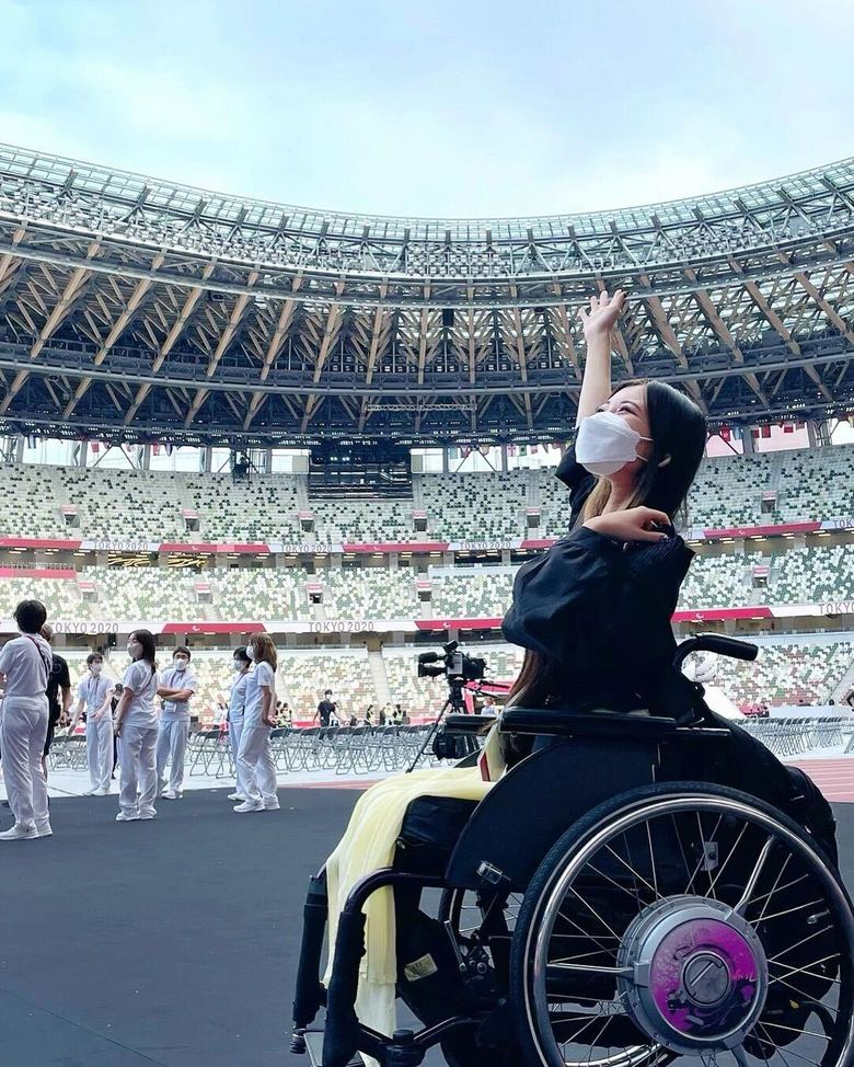 東京2020パラリンピック閉会式に出演した際のオフショット