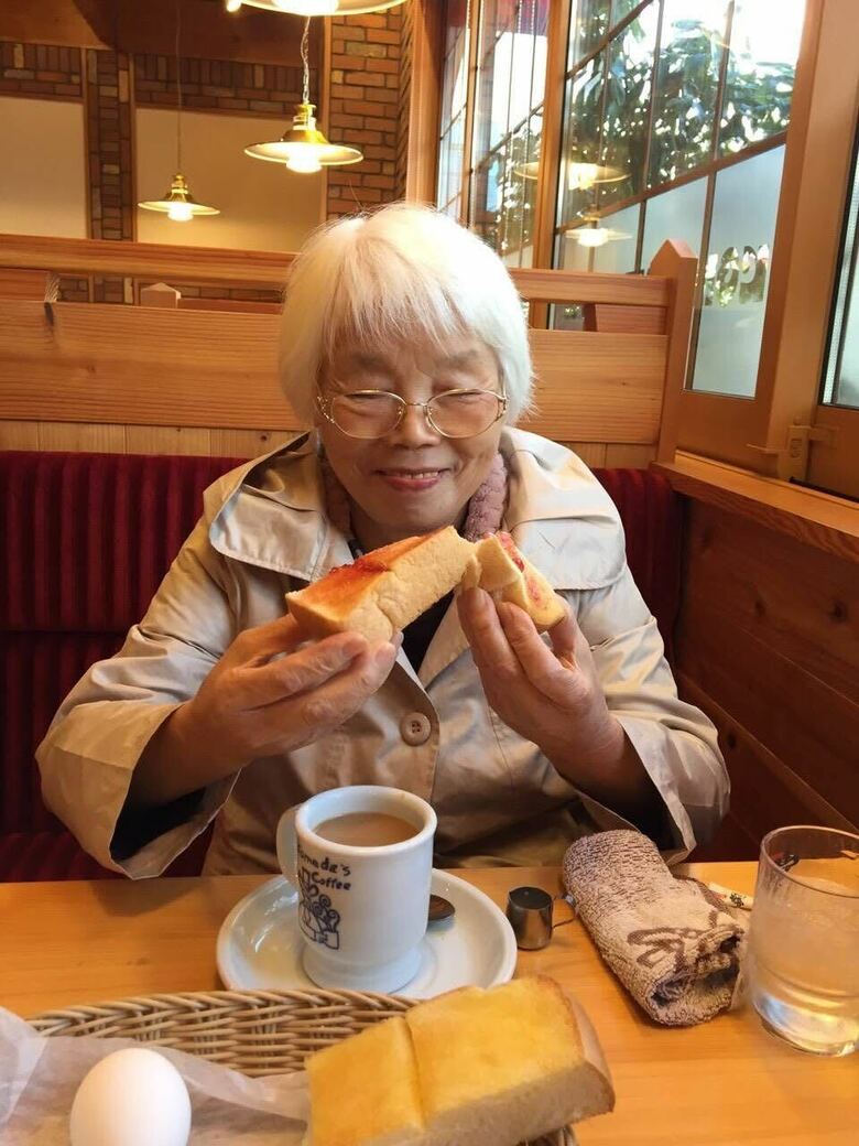 介護ロボット開発を目指すきっかけとなった宇井さんの祖母。昨年、他界された