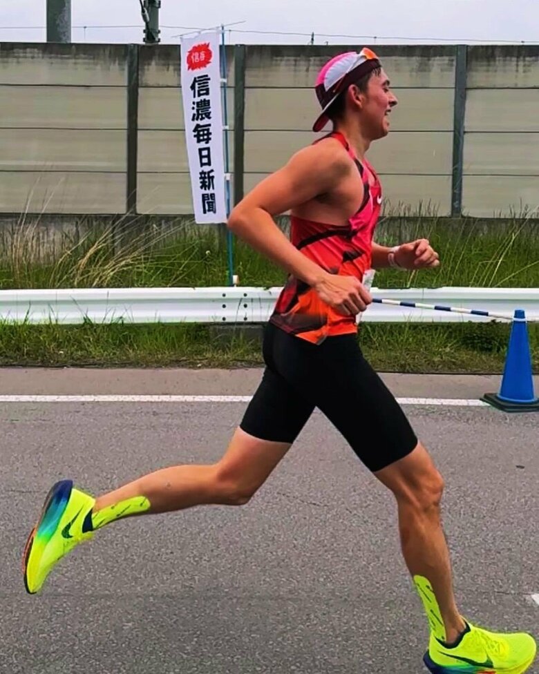 月間走行距離は250～300㎞と本格的にマラソンに取り組む