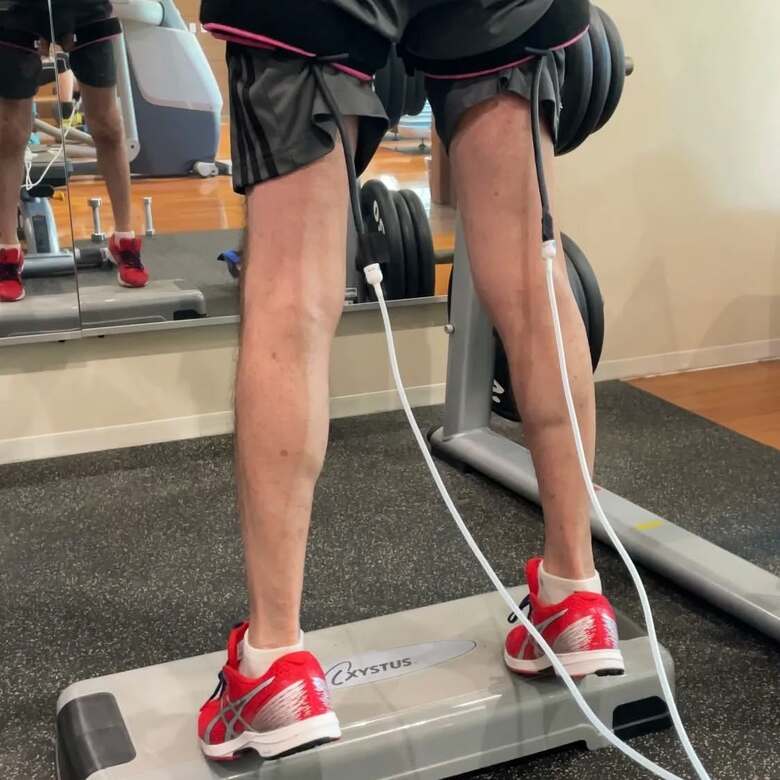 鍛え上げられたふくらはぎ