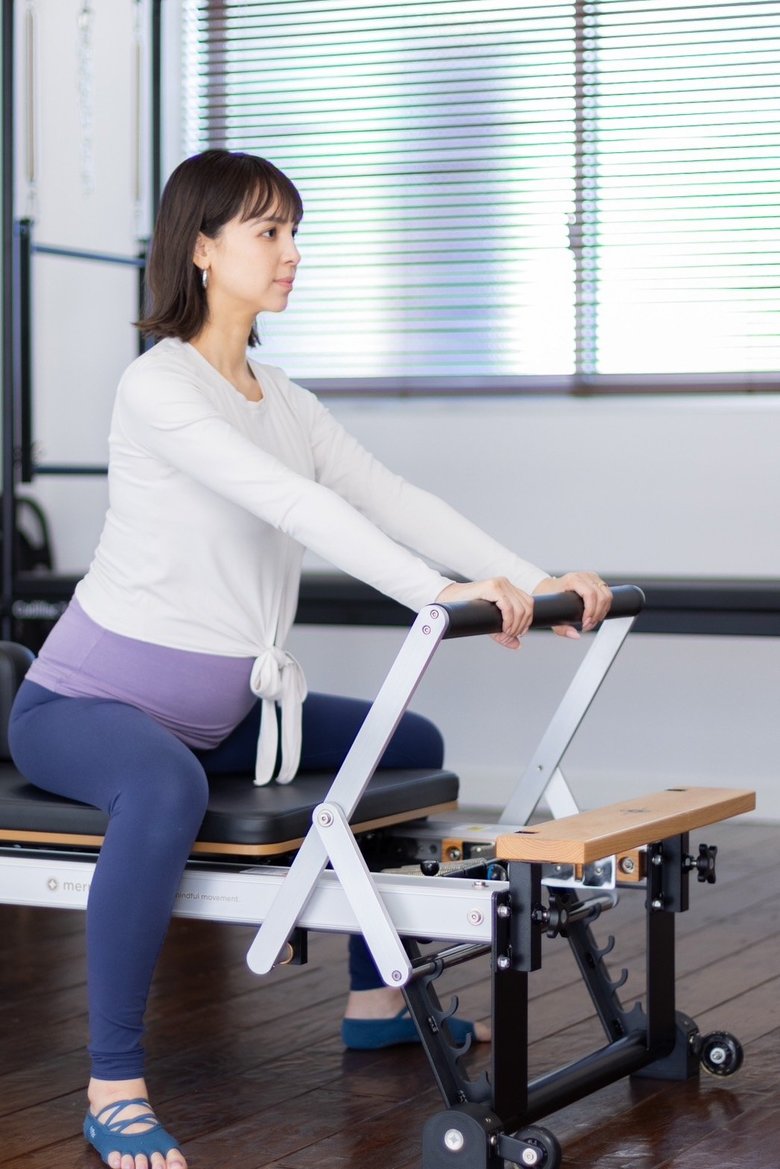 自身の妊娠中もピラティスで心と体の均衡を保っていたそう