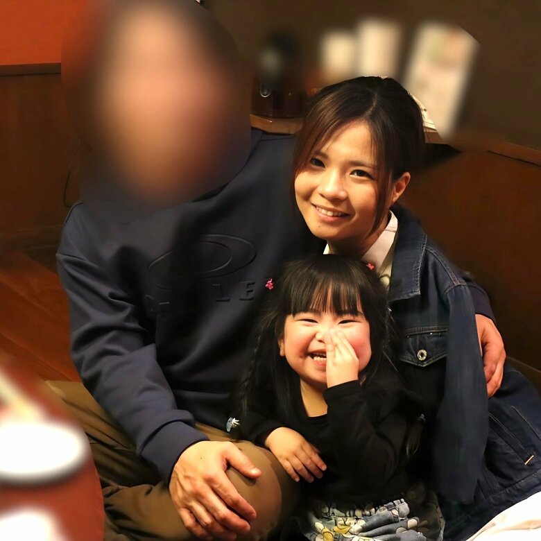 夫と当時3歳の娘と家族で外食したとき