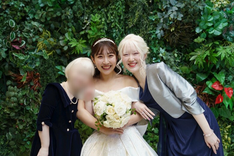 姉の結婚式にて