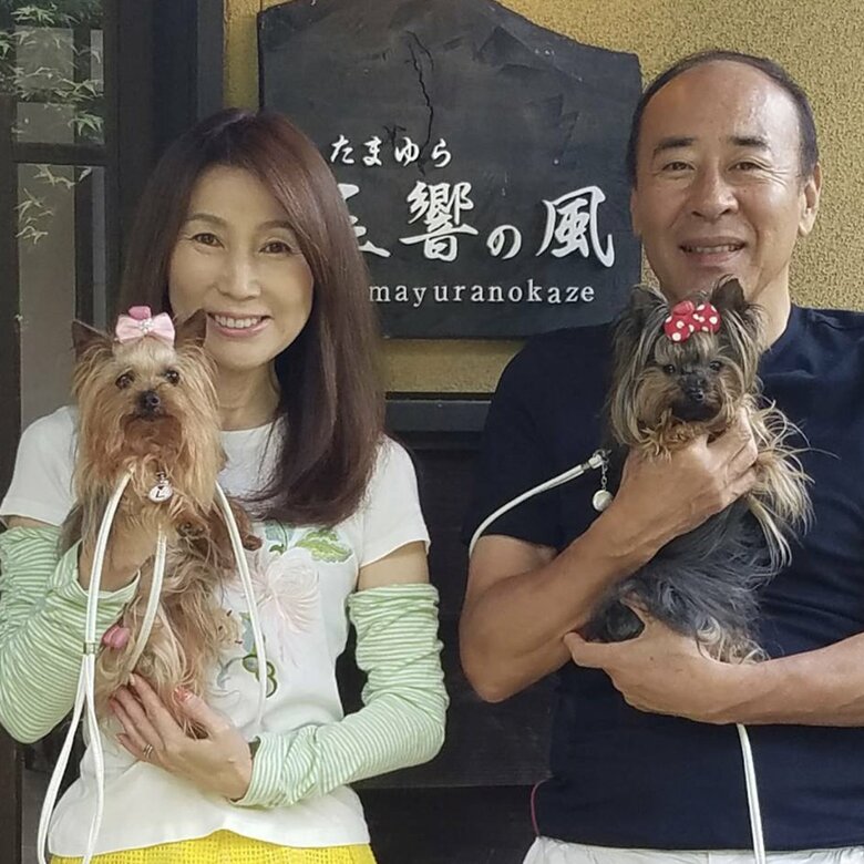 旅先での記念写真