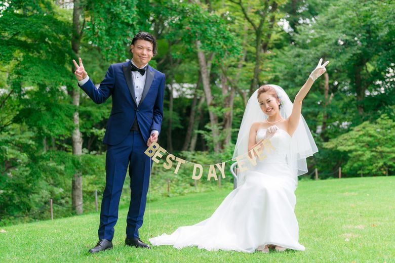 2015年、軽井沢で結婚式を挙げた