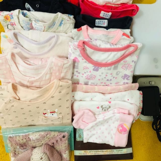 サイズアウトしたバブ子ちゃんのウェア