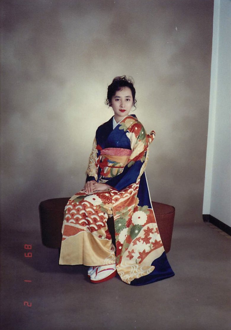 成人式の振袖姿。当時はまだ着物に目覚めてはいなかった
