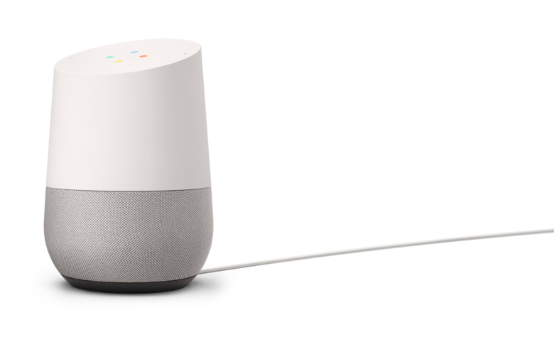 ▲「Google Home」は1万5120円。本体のベース部分は着せ替え用も別売されているので、
インテリアに合わせてかえてもよさそう。