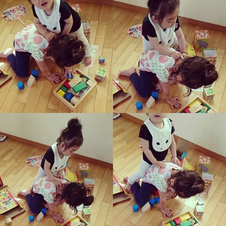 当時2人の娘さんは1歳と3歳。一番手がかかる時期でした（写真提供／本人）