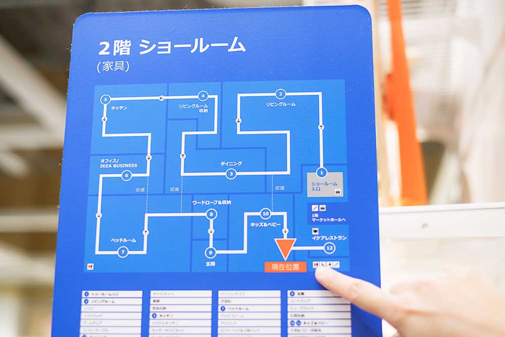 IKEA(イケア)の店内の効率的な歩き方