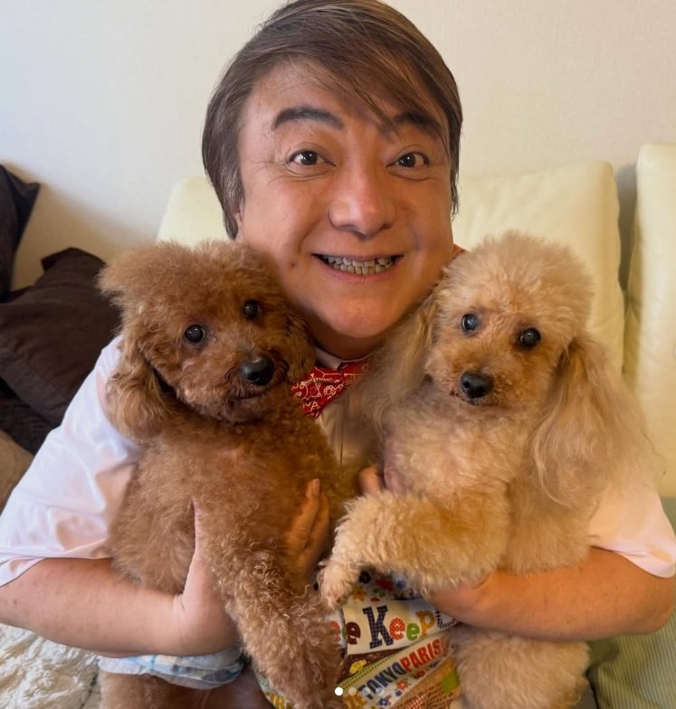 10歳になる愛犬たちとの散歩もダイエットの日課のひとつ