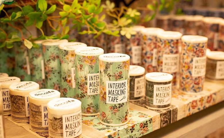 インテリア用で作られた「decolfa」のマスキングテープ