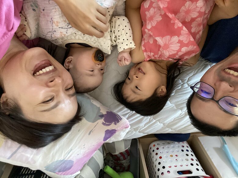 佐藤さん家族全員の笑顔