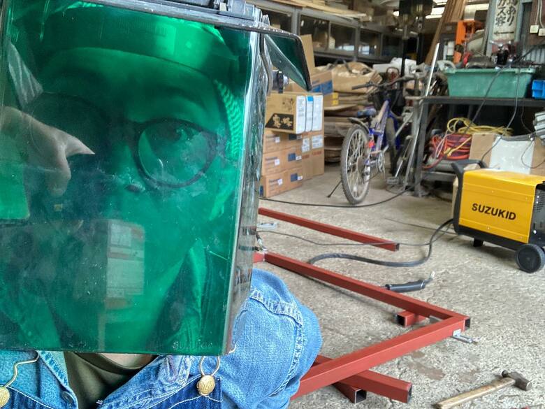 現場では溶接作業もやっています
