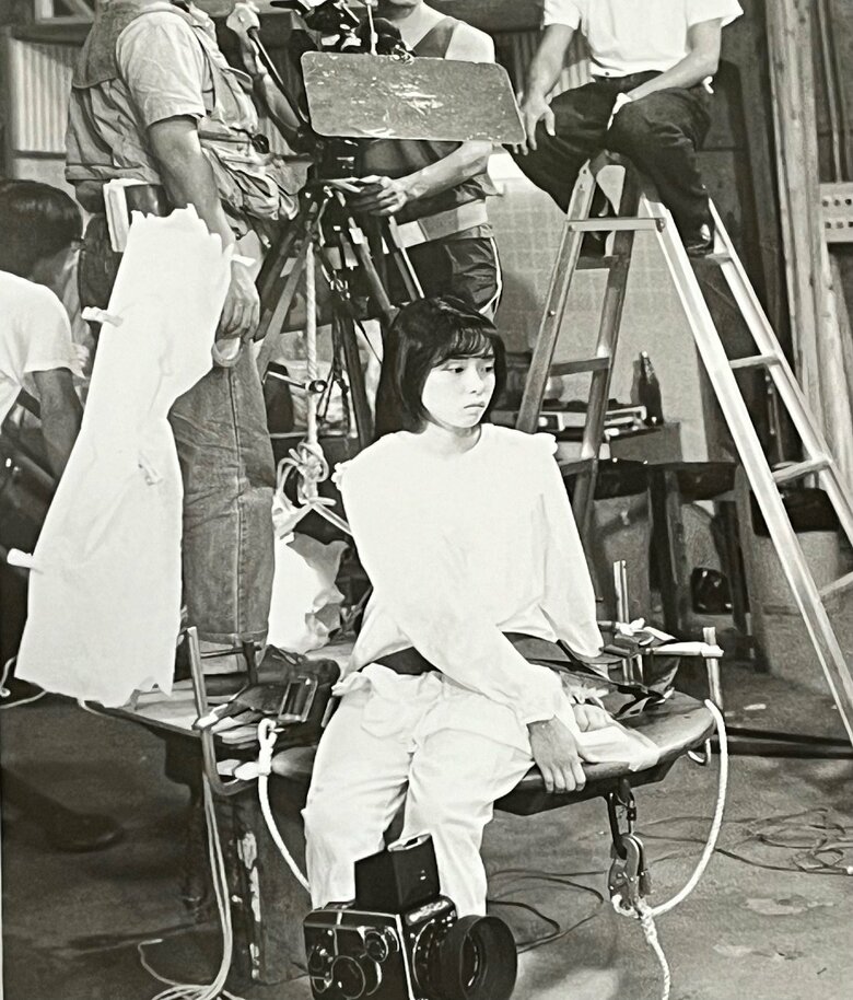 16歳で撮影した映画『四月怪談』（1988年公開）撮影の合間の中嶋さん