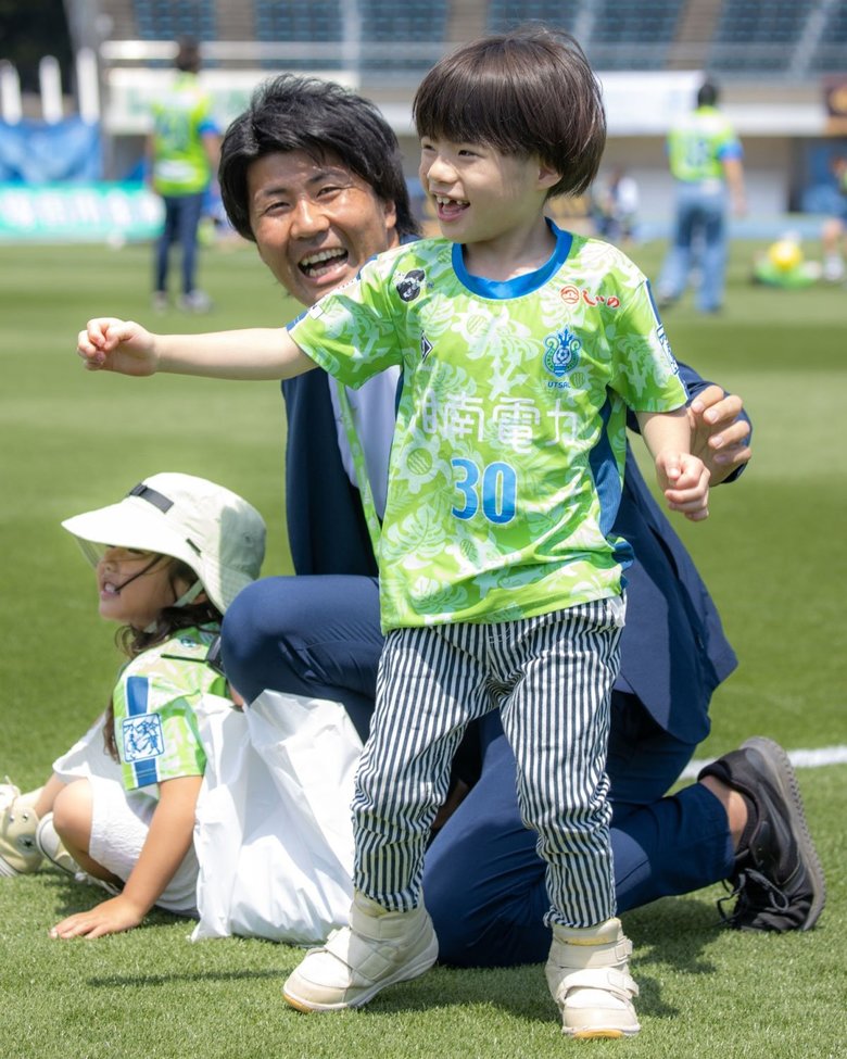 ユニフォーム姿の夏斗くん