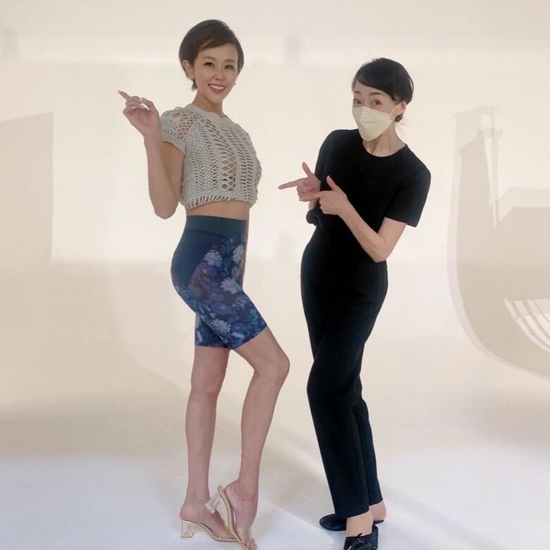 引き締まった体でガードルのモデルもこなす（本人のInstagramより）