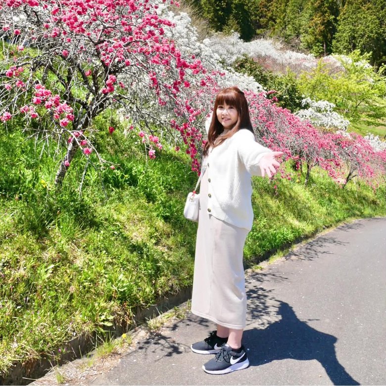 抗がん剤治療と2度目の手術の後、2人目の旦那さんがお花見に連れて行ってくれたそう