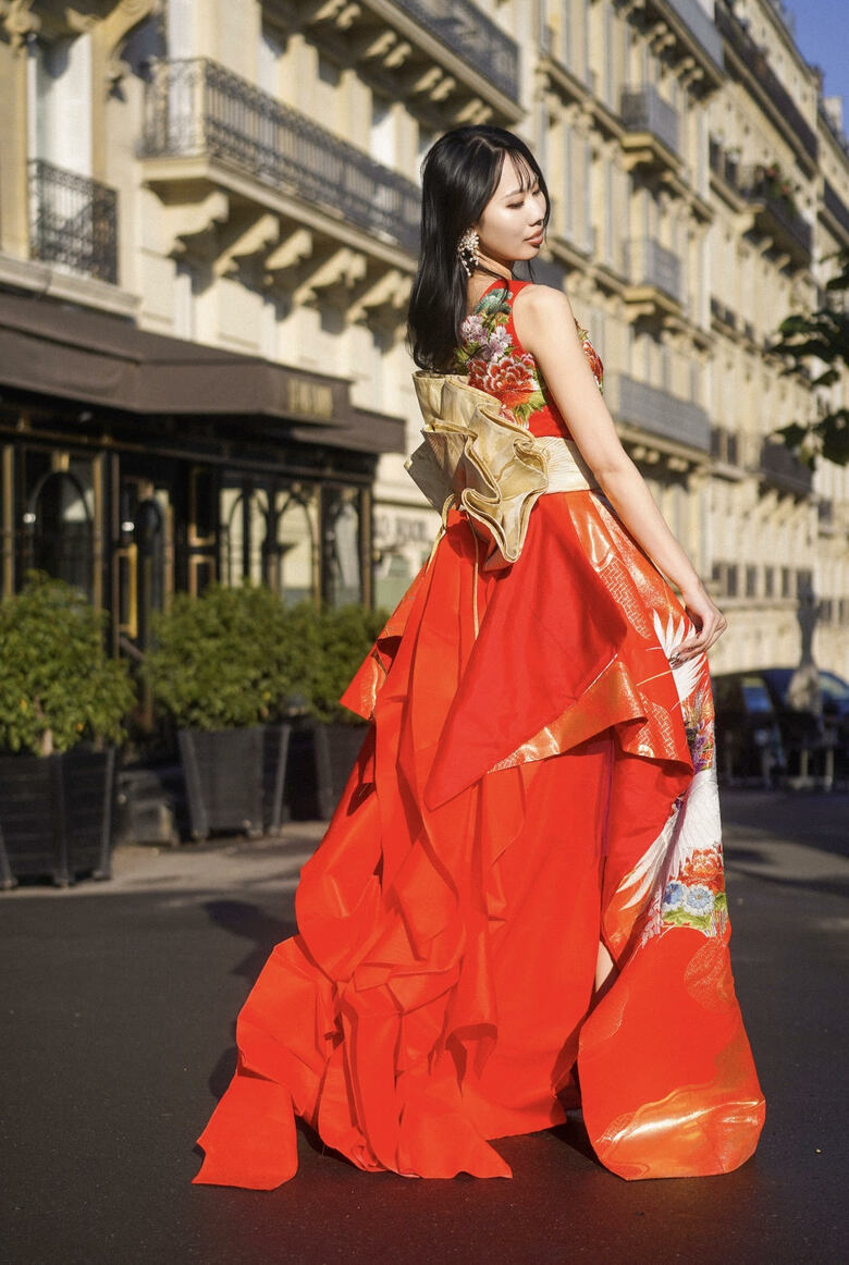 2025年にパリで撮影したモデル写真