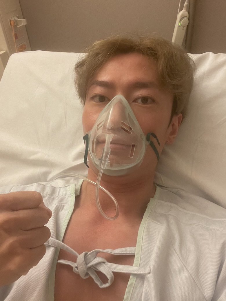 腹腔鏡手術直後の様子