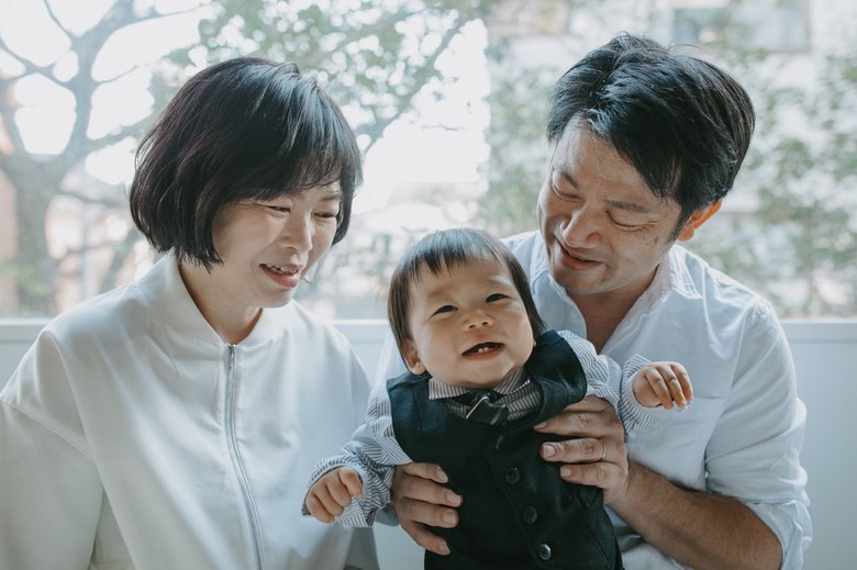 だいたひかるさん　お子さんの1歳記念。子どもの笑顔に癒される日々。