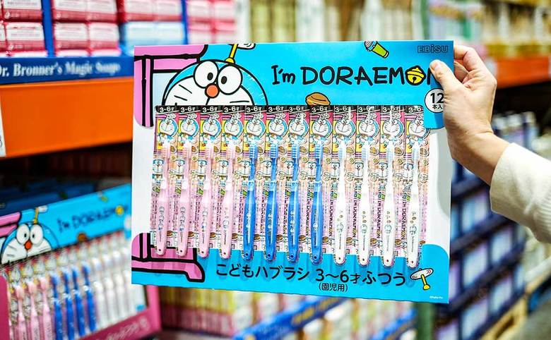 3:I'm DORAEMON こども用ハブラシ 12本パック　998円（税込）