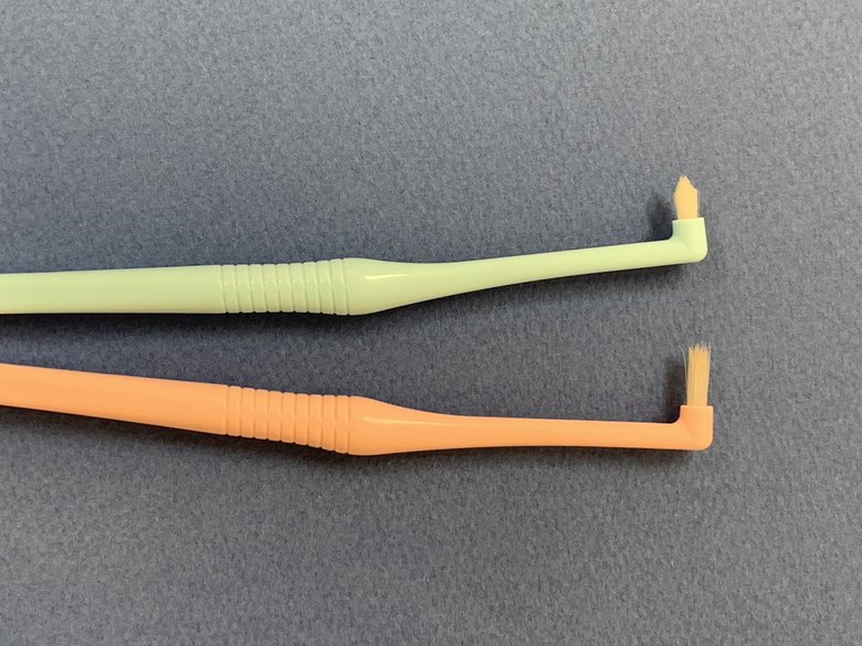 ▲部分磨き用の「ワンタフトブラシ」