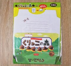 ダイソー「くりっこの森」"あのお菓子"に激似なレターセットのクオリティたるや！