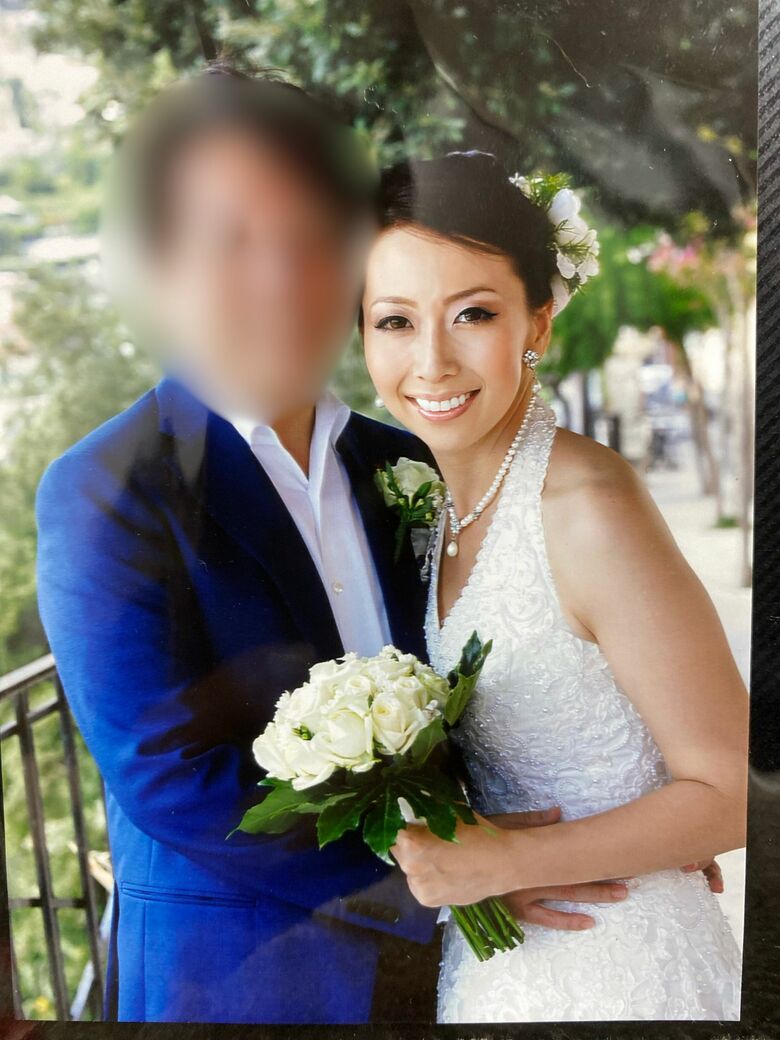 元夫との結婚式の様子