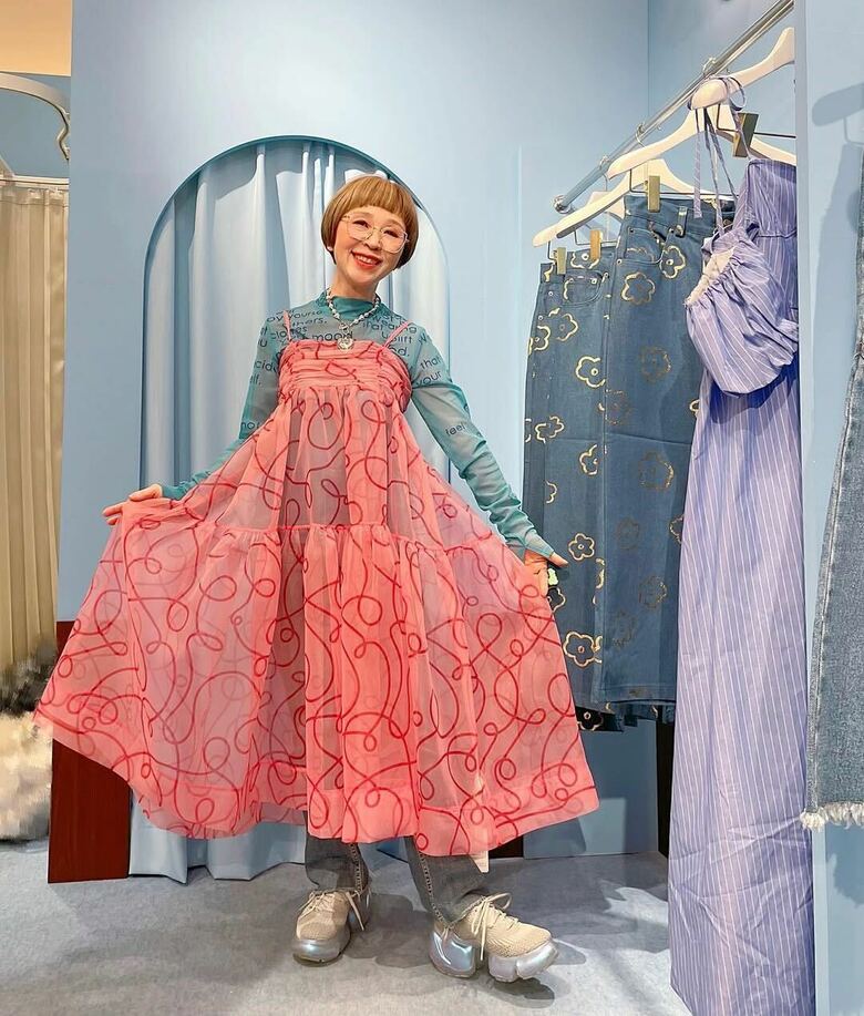 ピンクのドレスがとってもお似合い