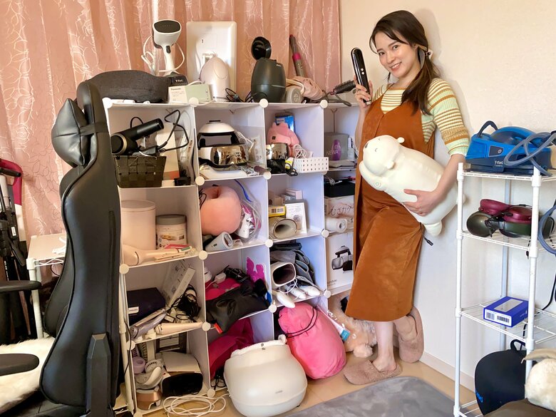 自宅にある家電と奈津子さん