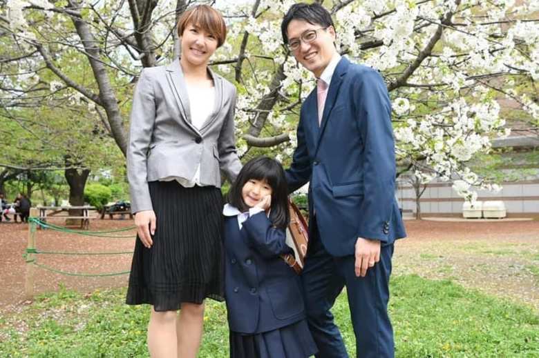 この春、果緒ちゃんの小学校の入学式で