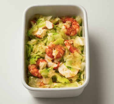 キャベツとえびの和風サラダレシピ