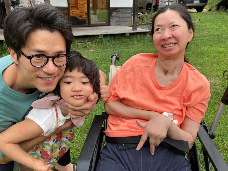 娘7歳のとき、放課後デイサービスのお泊まりイベントで。山梨県北杜市のキャンプ場にて