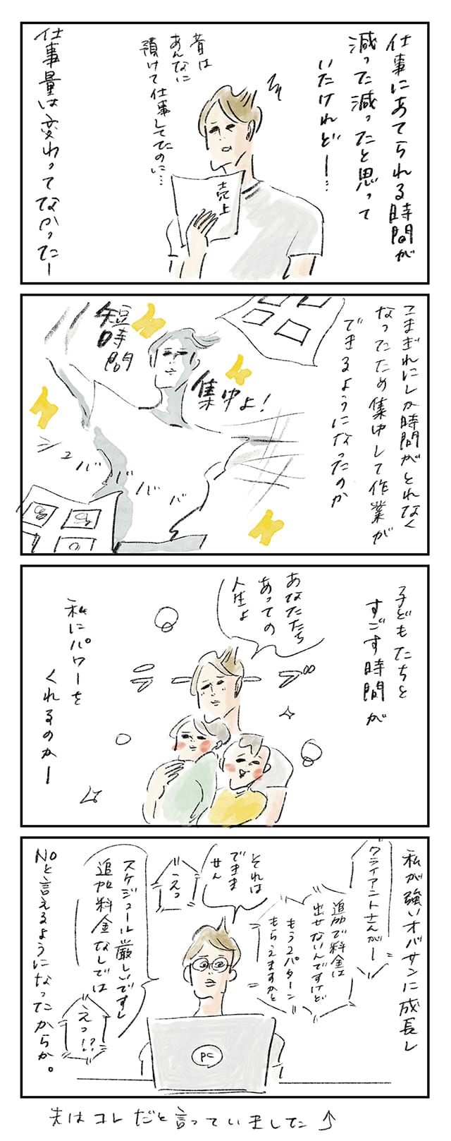 横峰さん4コマ漫画