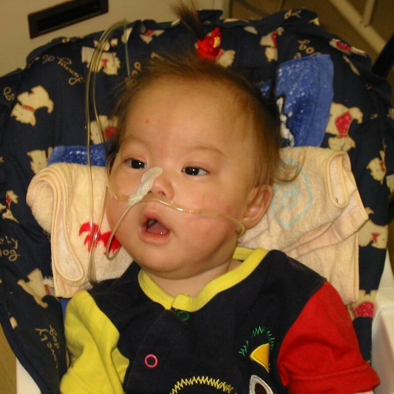 聖矢くん2歳ころ、小児専門病院にて