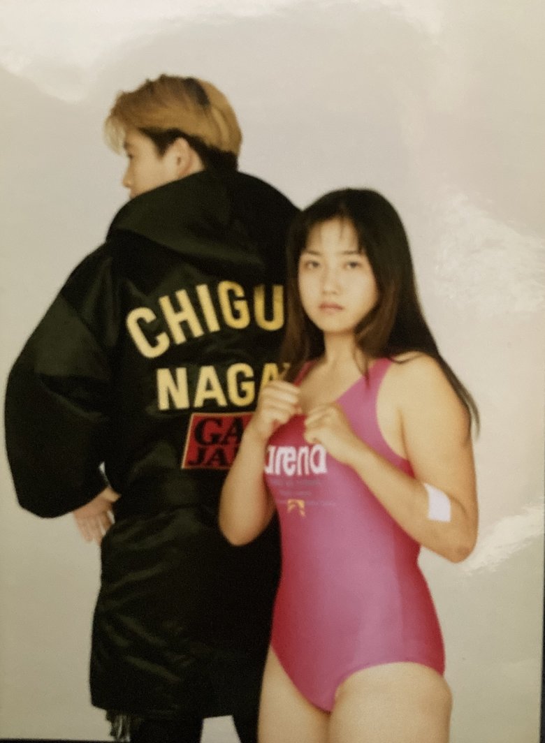 師匠の長与千種さんとの貴重なツーショット