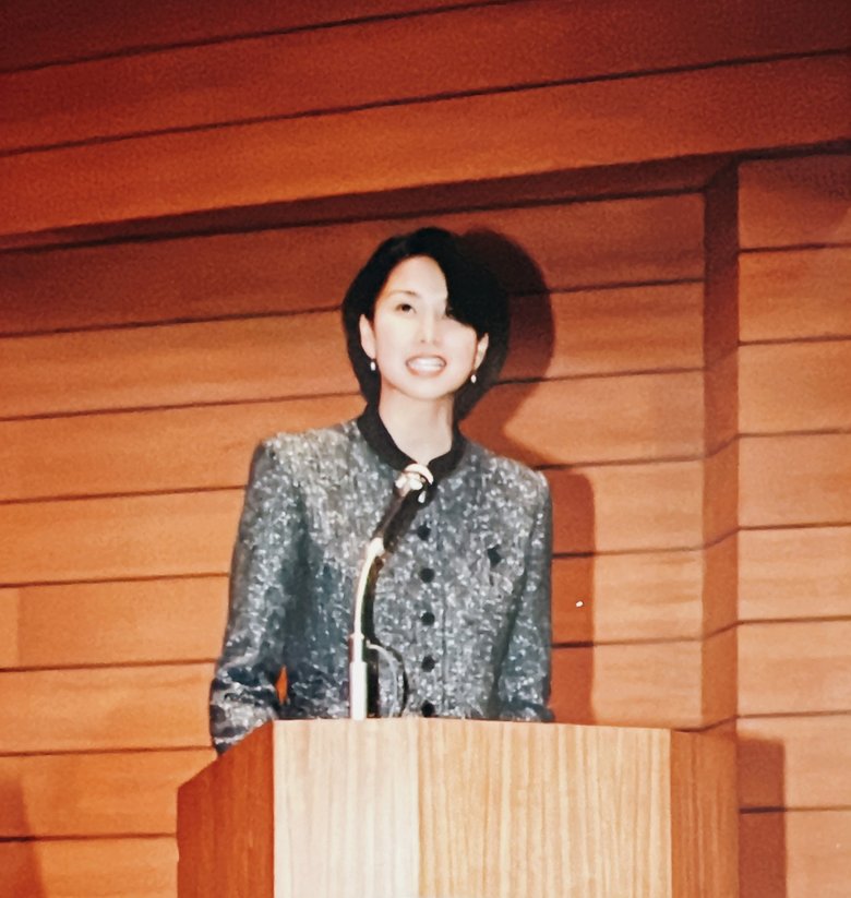 入社1年目。こども音楽コンクールで司会をしたとき