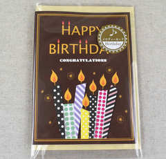 セリア「メロディーカード・バースディ キャンドル」音楽が流れるカードは子どもウケもバッチリ！